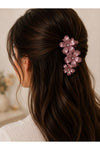 🌸 Top Bottom Set of 3 Floral Hair Clips – Random Colors
