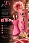 Lady Elegance Women's Perfume 100ml, Floral, Fruity and Velvety Aroma